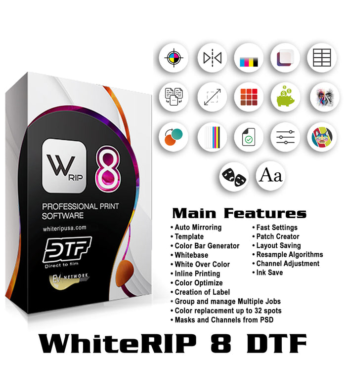White RIP 8 DTF Software Extra Module